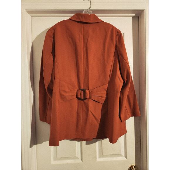Allison Woods Women's Jacket 22W Burnt Orange - Picture 4 of 4